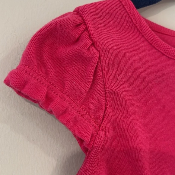 GYMBOREE NWOT Infant 3-6mo Short Sleeve Dress Tunic Ice Cream Pink Embroidered - Picture 3 of 6